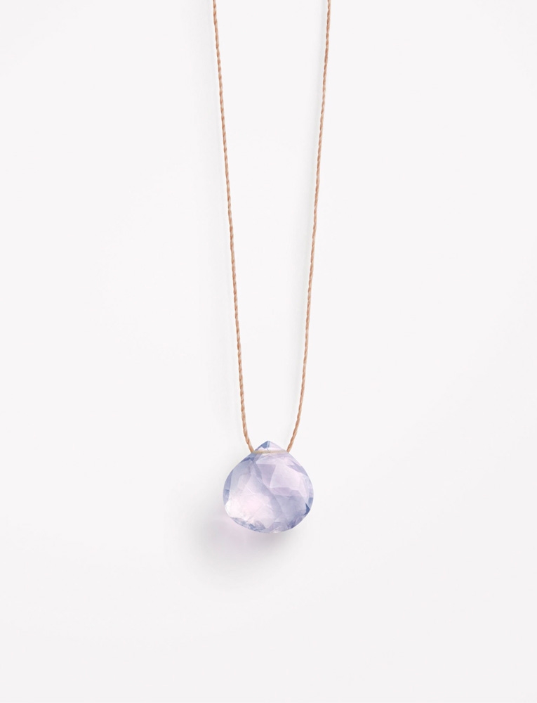 Lavender Quartz Halskette 