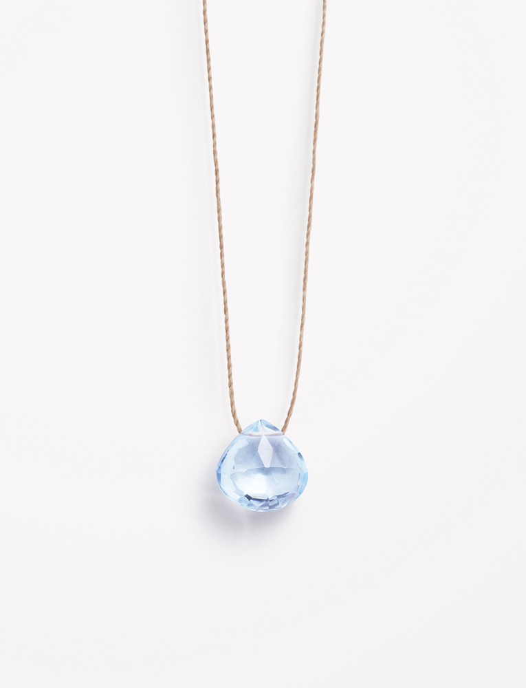 November Birthstone Halskette 'Blue Topaz'