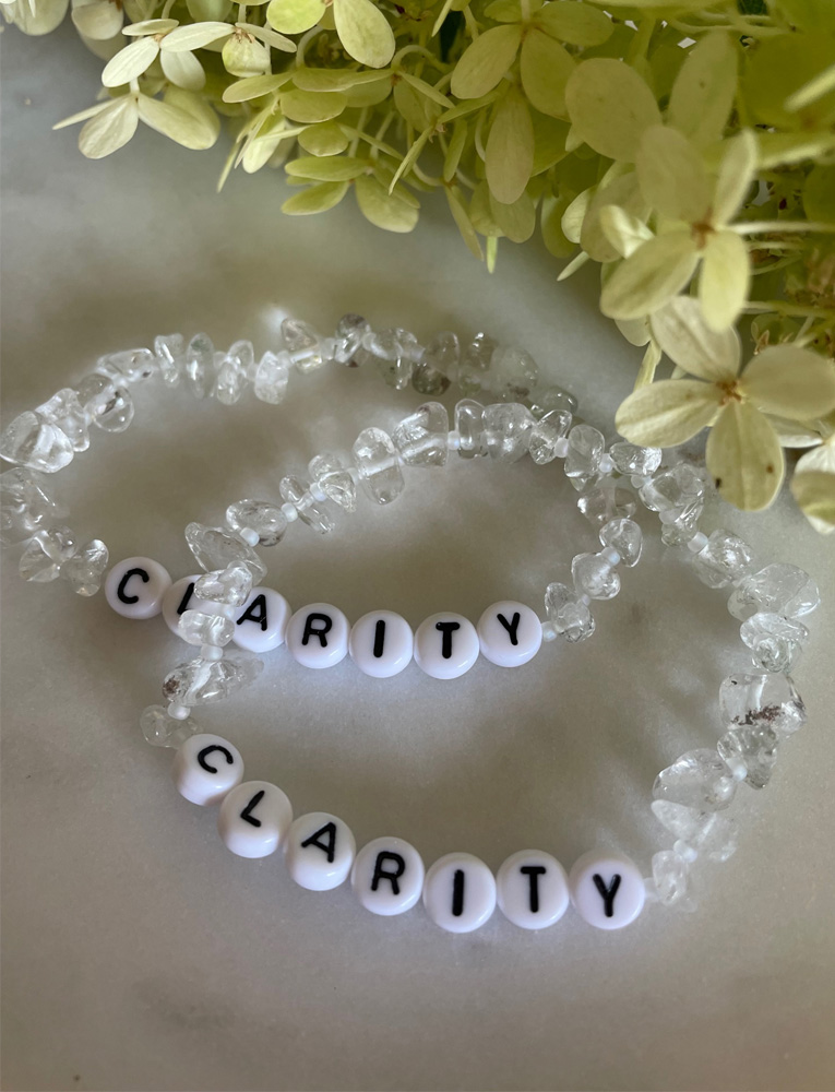 CLARITY Clear Quartz Crystal Bracelet 