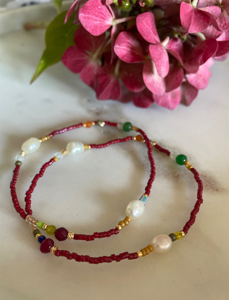 Notting Hill Bracelet - bordeaux 