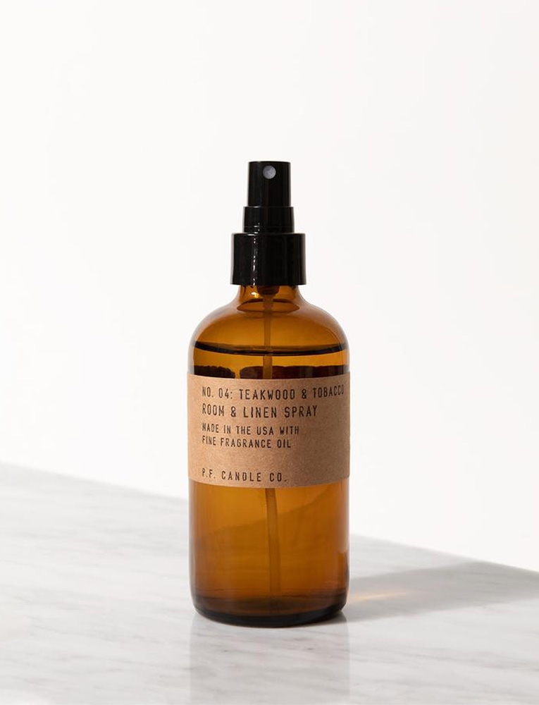 No. 04 Teakwood and Tobacco Room + Linen Spray