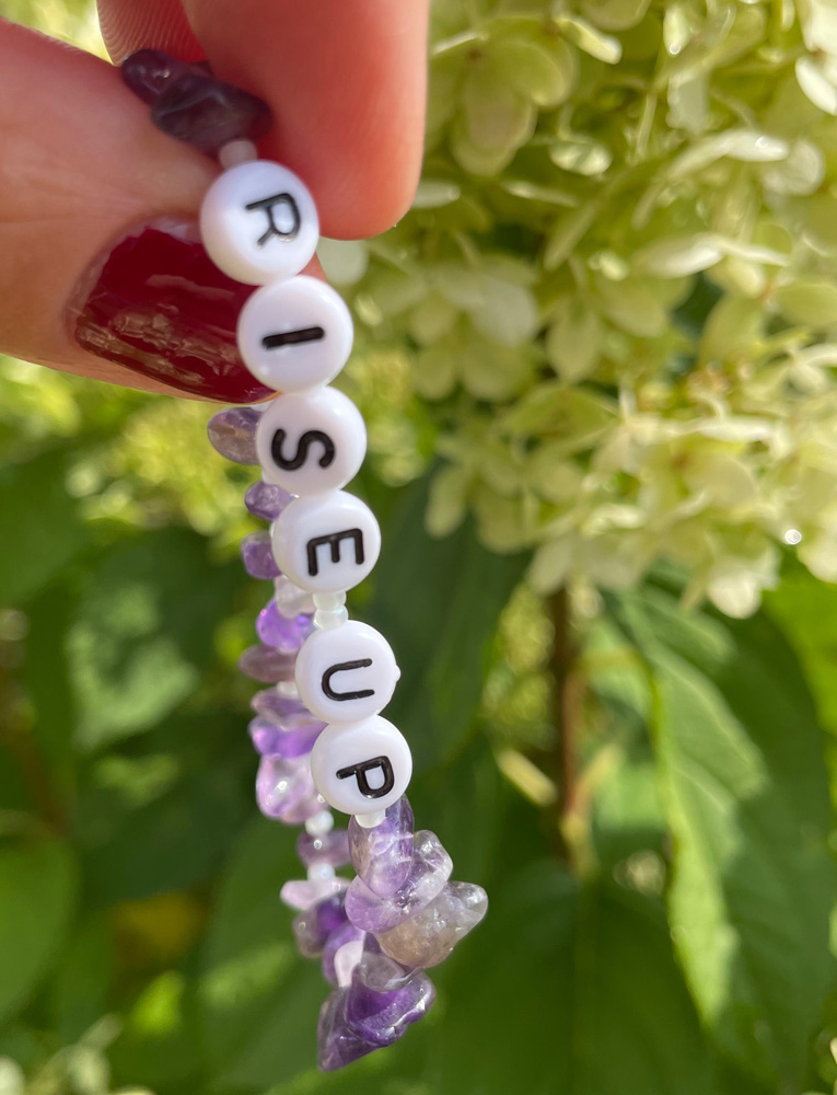 RISE UP Amethyst Crystal Bracelet 