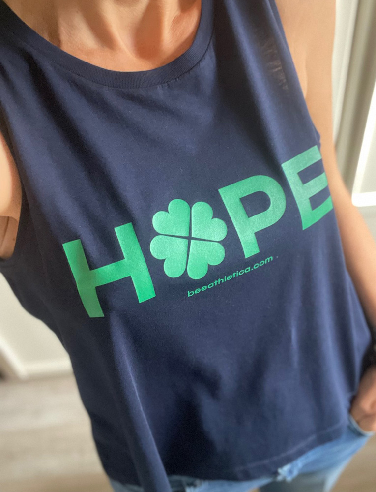 HOPE Tank Top 'navy/green bee'