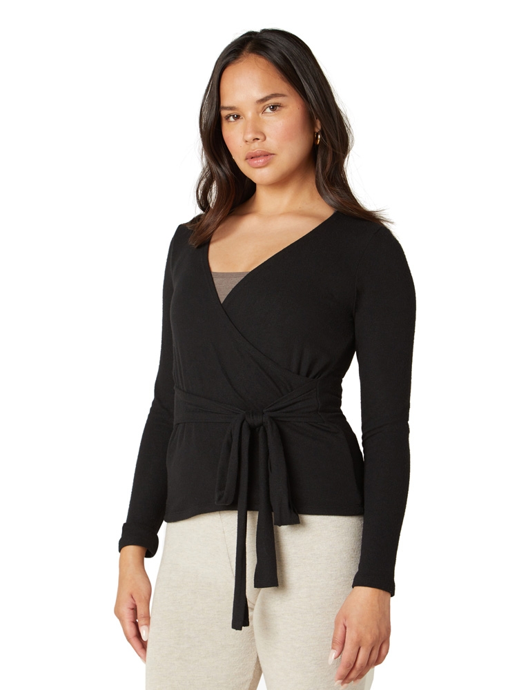 Luxe Lounge Wrap it up Pullover 'black'